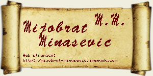 Mijobrat Minašević vizit kartica